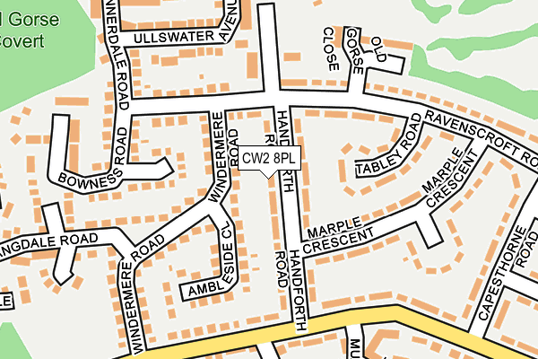 CW2 8PL map - OS OpenMap – Local (Ordnance Survey)