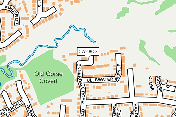 CW2 8QG map - OS OpenMap – Local (Ordnance Survey)