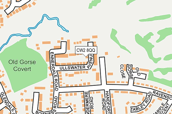 CW2 8QQ map - OS OpenMap – Local (Ordnance Survey)