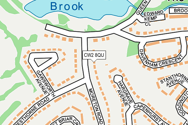 CW2 8QU map - OS OpenMap – Local (Ordnance Survey)