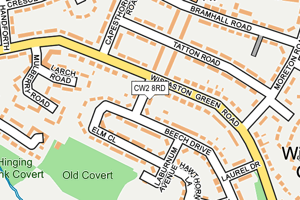 CW2 8RD map - OS OpenMap – Local (Ordnance Survey)