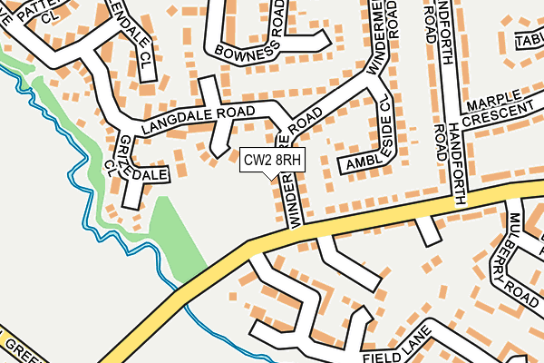 CW2 8RH map - OS OpenMap – Local (Ordnance Survey)