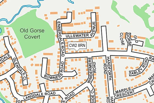 CW2 8RN map - OS OpenMap – Local (Ordnance Survey)