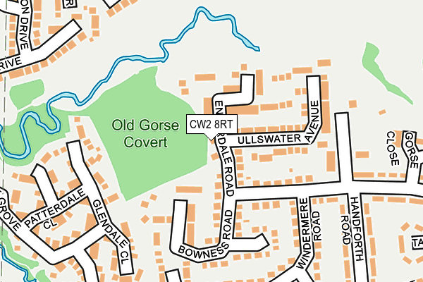 CW2 8RT map - OS OpenMap – Local (Ordnance Survey)