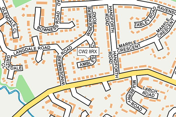 CW2 8RX map - OS OpenMap – Local (Ordnance Survey)