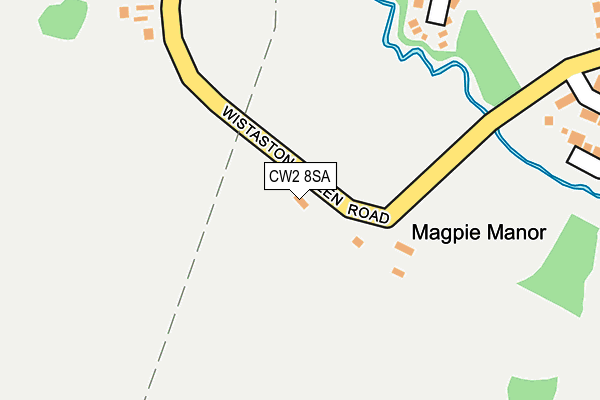 CW2 8SA map - OS OpenMap – Local (Ordnance Survey)