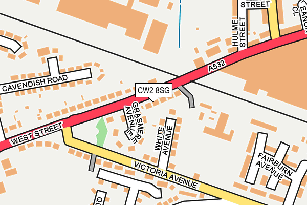 CW2 8SG map - OS OpenMap – Local (Ordnance Survey)