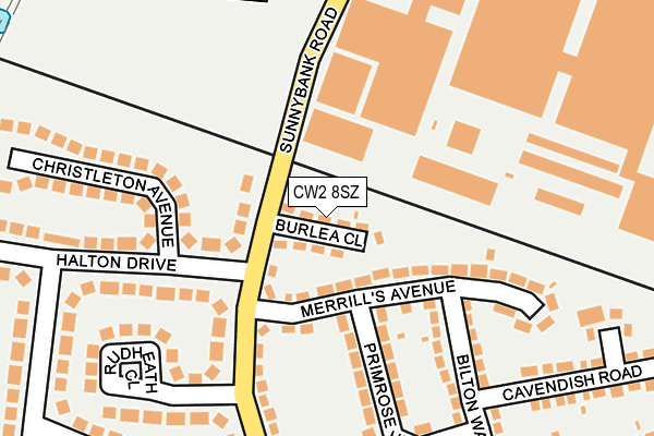 CW2 8SZ map - OS OpenMap – Local (Ordnance Survey)