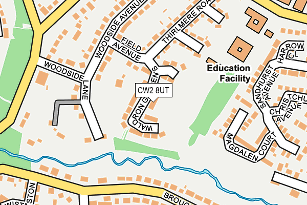 CW2 8UT map - OS OpenMap – Local (Ordnance Survey)