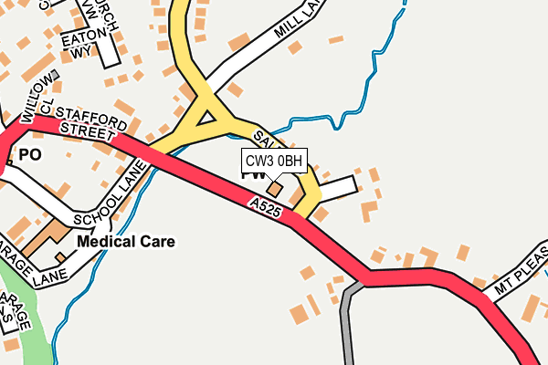 CW3 0BH map - OS OpenMap – Local (Ordnance Survey)