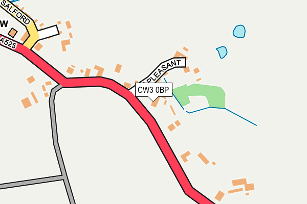 CW3 0BP map - OS OpenMap – Local (Ordnance Survey)