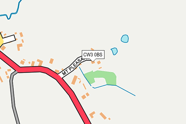 CW3 0BS map - OS OpenMap – Local (Ordnance Survey)