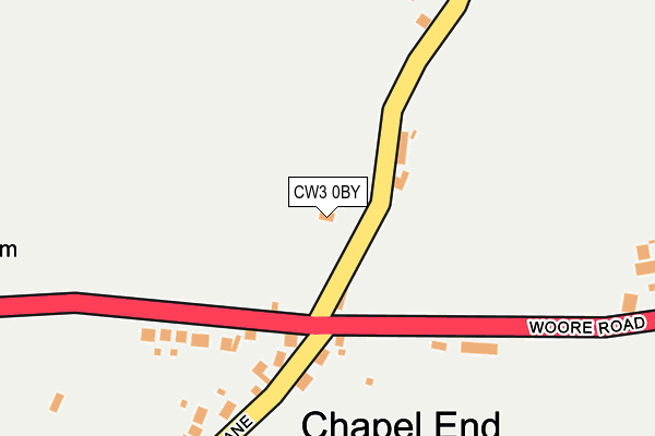 CW3 0BY map - OS OpenMap – Local (Ordnance Survey)