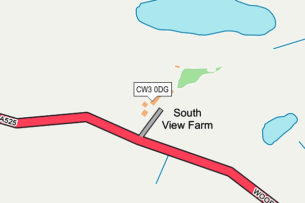 CW3 0DG map - OS OpenMap – Local (Ordnance Survey)