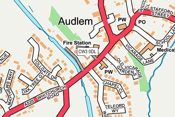 CW3 0DL map - OS OpenMap – Local (Ordnance Survey)