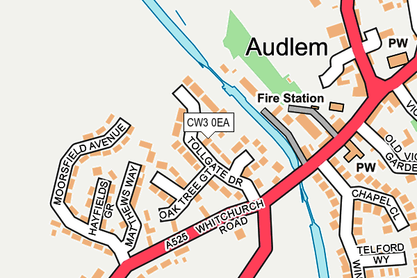 CW3 0EA map - OS OpenMap – Local (Ordnance Survey)