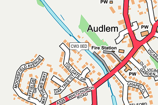 CW3 0ED map - OS OpenMap – Local (Ordnance Survey)