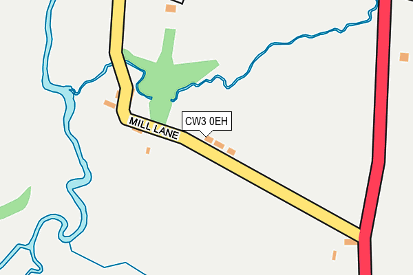 CW3 0EH map - OS OpenMap – Local (Ordnance Survey)