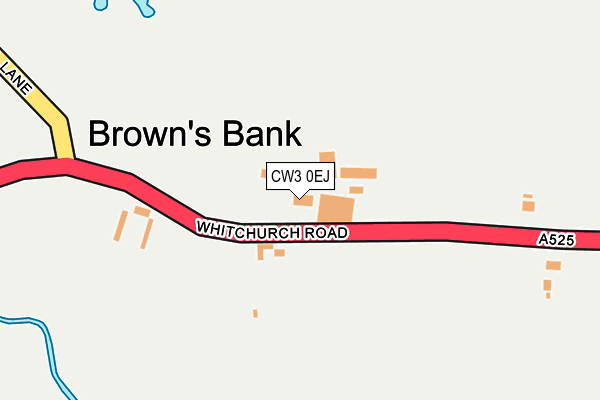 CW3 0EJ map - OS OpenMap – Local (Ordnance Survey)