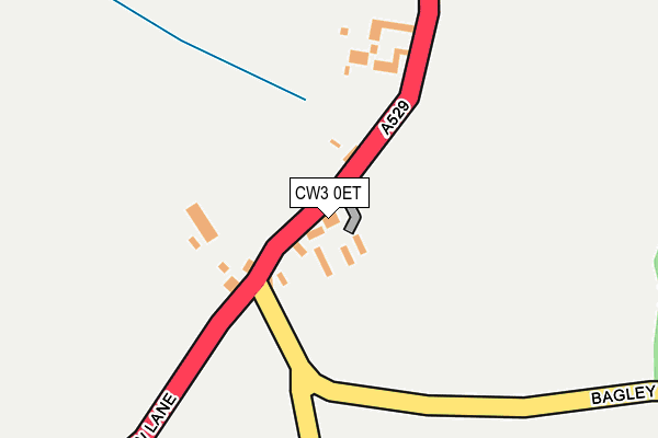 CW3 0ET map - OS OpenMap – Local (Ordnance Survey)