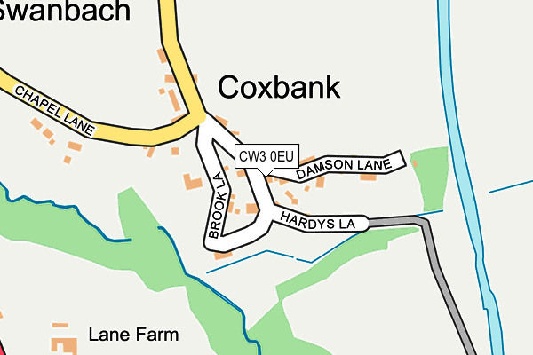 CW3 0EU map - OS OpenMap – Local (Ordnance Survey)