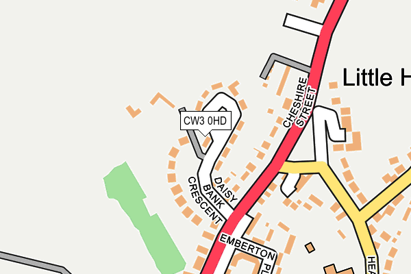 CW3 0HD map - OS OpenMap – Local (Ordnance Survey)
