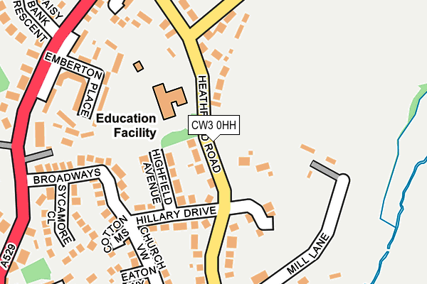 CW3 0HH map - OS OpenMap – Local (Ordnance Survey)