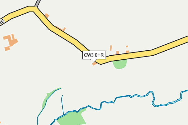 CW3 0HR map - OS OpenMap – Local (Ordnance Survey)