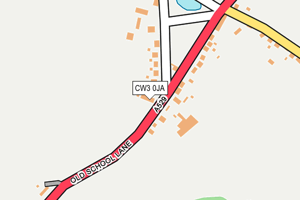 CW3 0JA map - OS OpenMap – Local (Ordnance Survey)