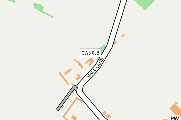 CW3 0JB map - OS OpenMap – Local (Ordnance Survey)