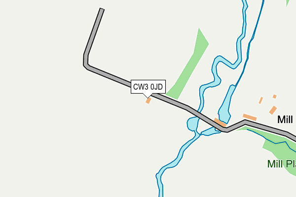 CW3 0JD map - OS OpenMap – Local (Ordnance Survey)