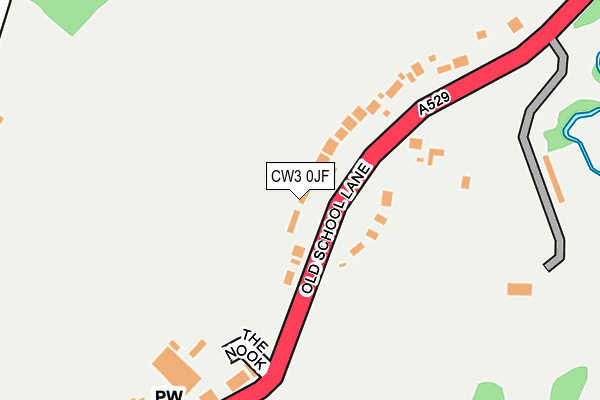 CW3 0JF map - OS OpenMap – Local (Ordnance Survey)