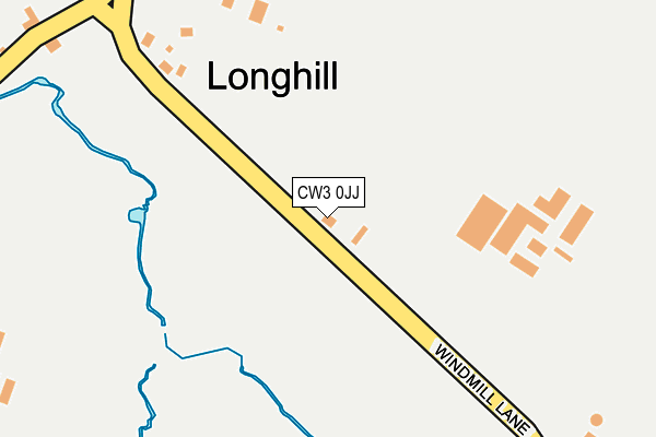 CW3 0JJ map - OS OpenMap – Local (Ordnance Survey)