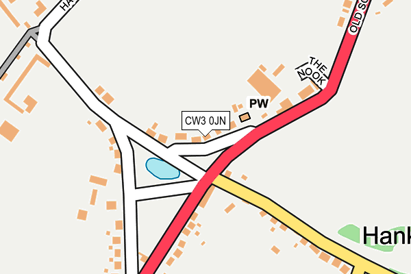 CW3 0JN map - OS OpenMap – Local (Ordnance Survey)