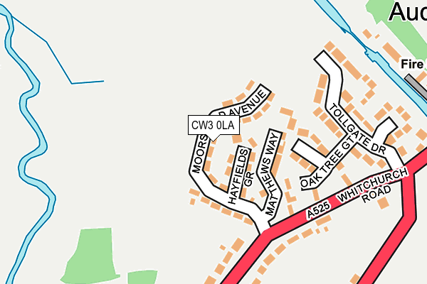 CW3 0LA map - OS OpenMap – Local (Ordnance Survey)