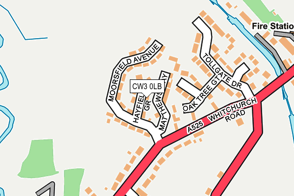 CW3 0LB map - OS OpenMap – Local (Ordnance Survey)
