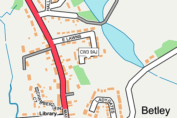 CW3 9AJ map - OS OpenMap – Local (Ordnance Survey)