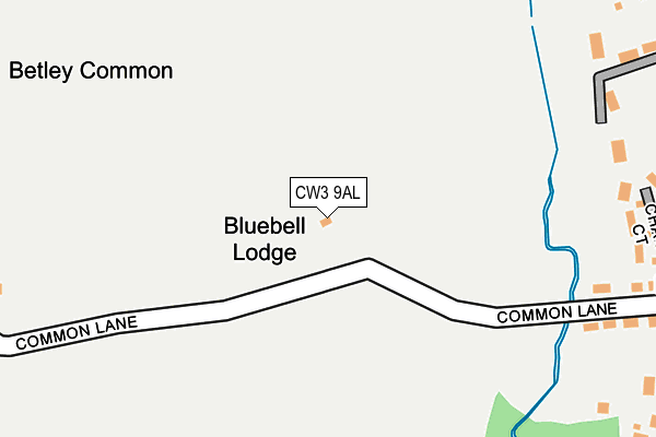 CW3 9AL map - OS OpenMap – Local (Ordnance Survey)