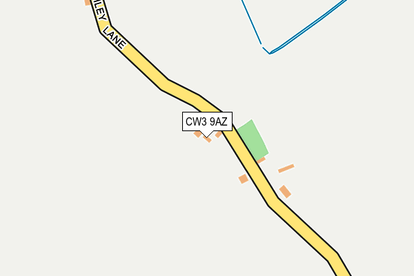 CW3 9AZ map - OS OpenMap – Local (Ordnance Survey)