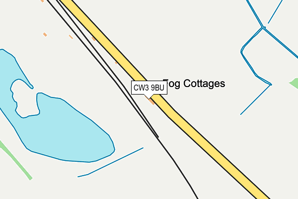 CW3 9BU map - OS OpenMap – Local (Ordnance Survey)