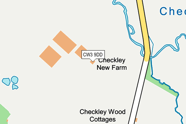 CW3 9DD map - OS OpenMap – Local (Ordnance Survey)