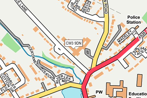 CW3 9DN map - OS OpenMap – Local (Ordnance Survey)