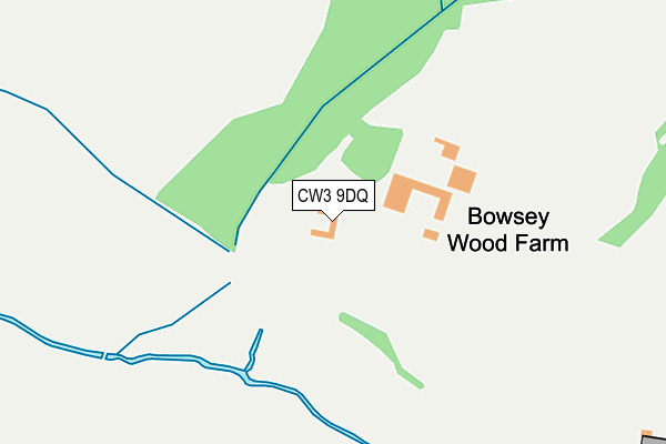 CW3 9DQ map - OS OpenMap – Local (Ordnance Survey)