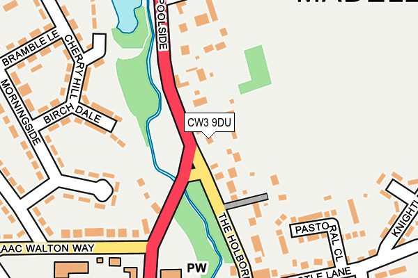 CW3 9DU map - OS OpenMap – Local (Ordnance Survey)