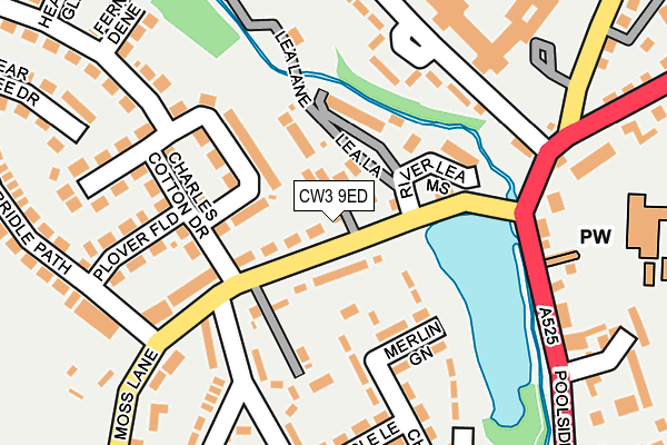 CW3 9ED map - OS OpenMap – Local (Ordnance Survey)