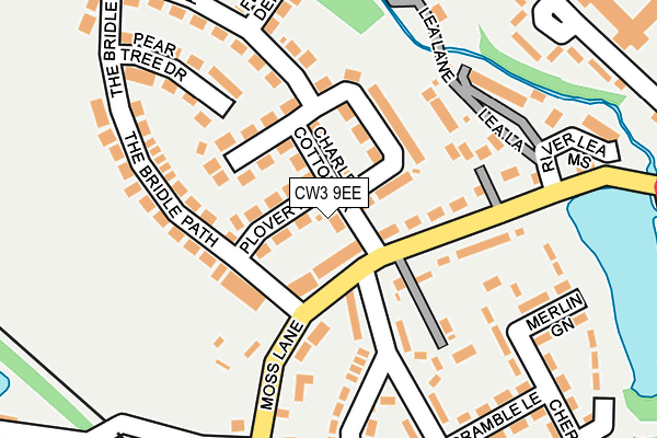 CW3 9EE map - OS OpenMap – Local (Ordnance Survey)