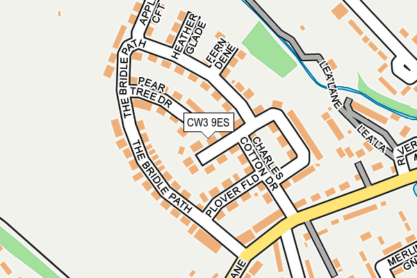 CW3 9ES map - OS OpenMap – Local (Ordnance Survey)