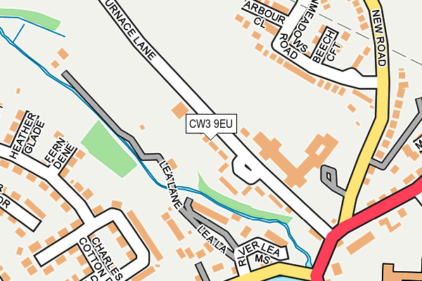 CW3 9EU map - OS OpenMap – Local (Ordnance Survey)