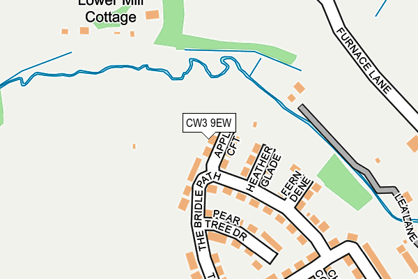 CW3 9EW map - OS OpenMap – Local (Ordnance Survey)