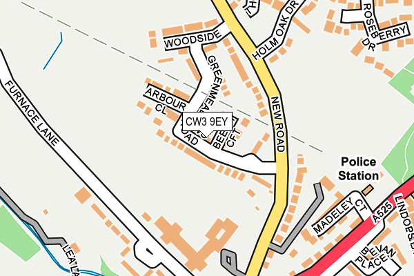 CW3 9EY map - OS OpenMap – Local (Ordnance Survey)